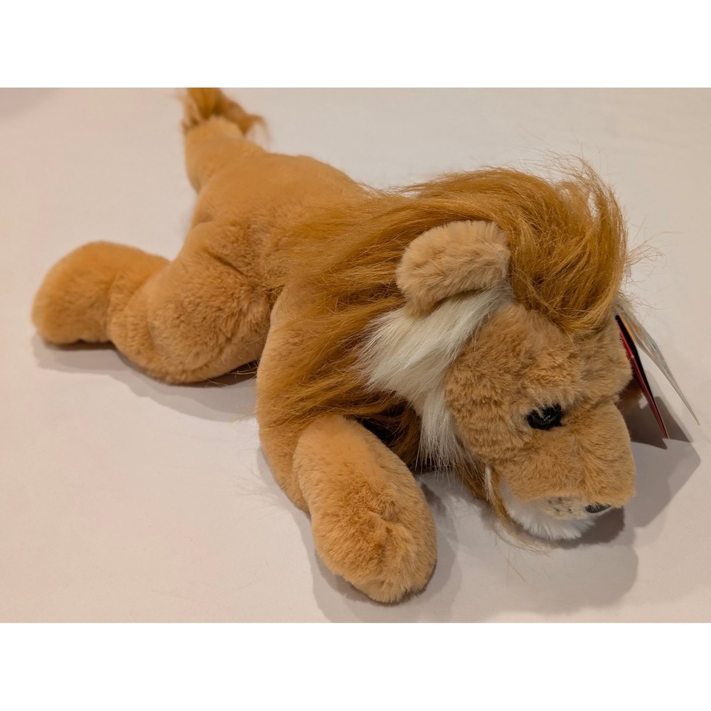 FAO Schwarz Adopt a Wild Pal Lion Plush Stuffed Animal Tan Mane NWT 2022